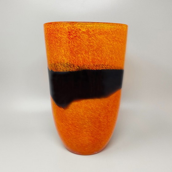 Erstaunliche Vase aus den 1970er Jahren von Ca' dei Vetrai aus Murano-Glas. Hergestellt in Italien (photo 5 of 11)