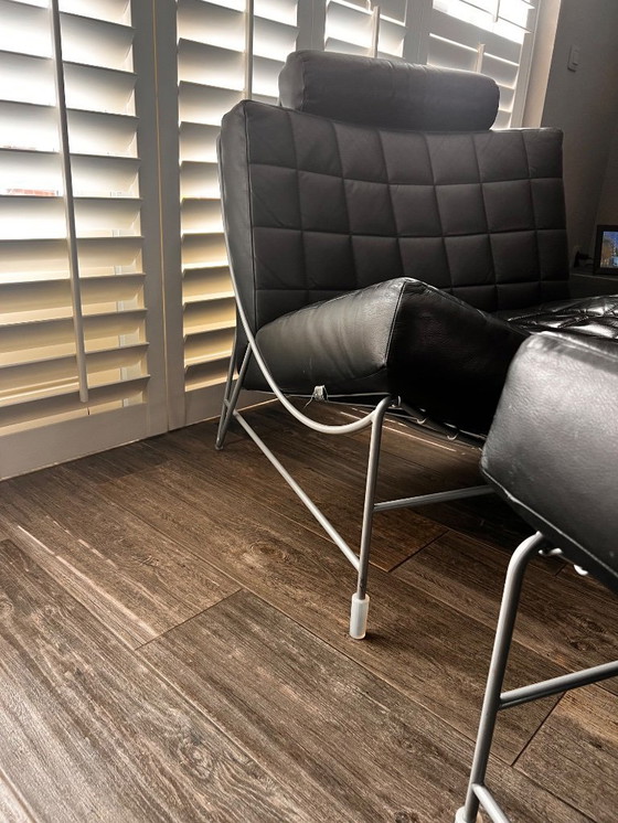 Image 1 of Leolux Volare Sessel + Fußhocker