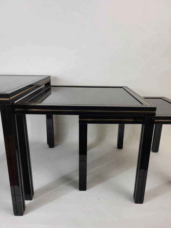 Tables d'appoint de Pierre Vandel 1970 – Crystal, Metal, Vintage (photo 7 of 10)