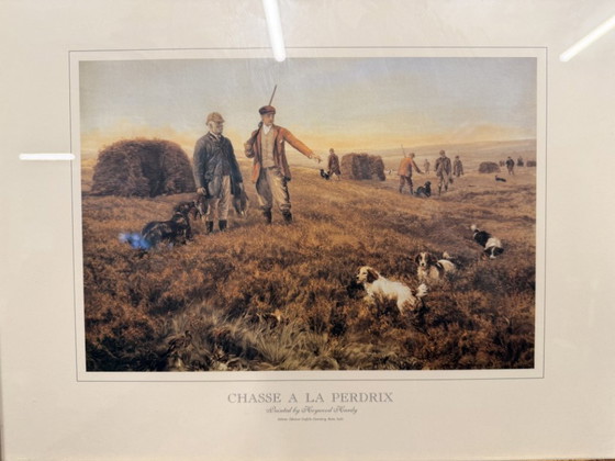 Stampa "Chasse a la perdix" a colori – Arte, Vetro, Carta (photo 2 of 5)
