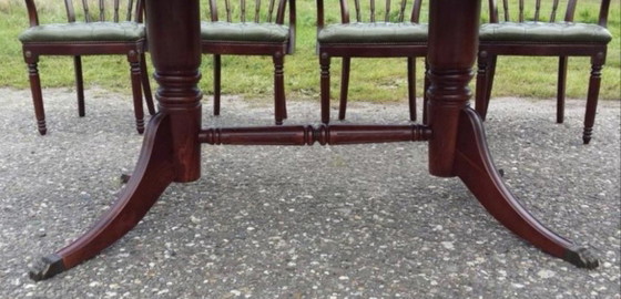 Heldense Mahony Tavolo da Pranzo Allungabile – Tavoli da pranzo, Wood, Brass (photo 4 of 5)