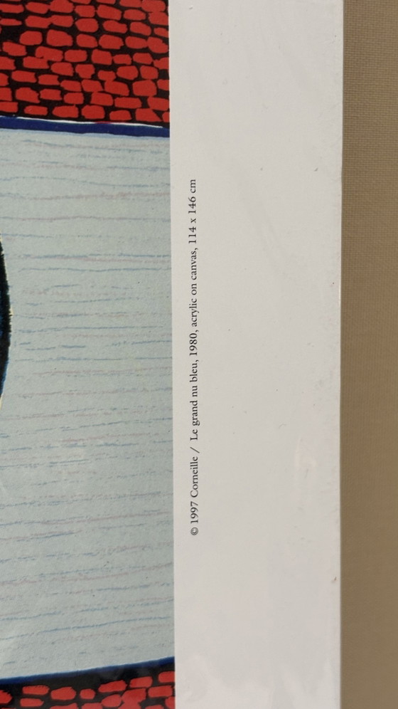 Image 1 of Vintage Le grand nu bleu Corneille print Jaski Art Gallery Amsterdam zeefdruk