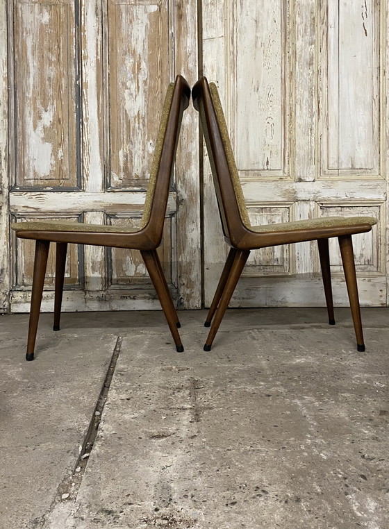 Image 1 of Vier Vintage Stoelen, Eetkamerstoelen. Design Coja Culemborg