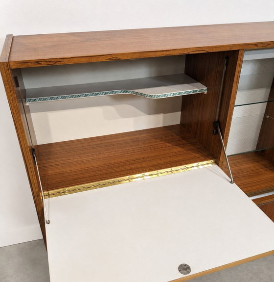 Credenza alta vintage anni '60 con bar e vetrina – Credenze alte, Wood (photo 5 of 8)