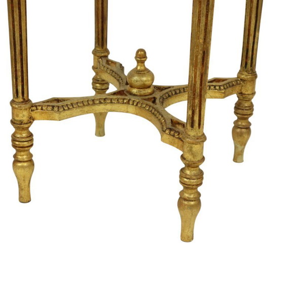 Image 1 of Französische antike Beistelltische Marmor Empire Stil