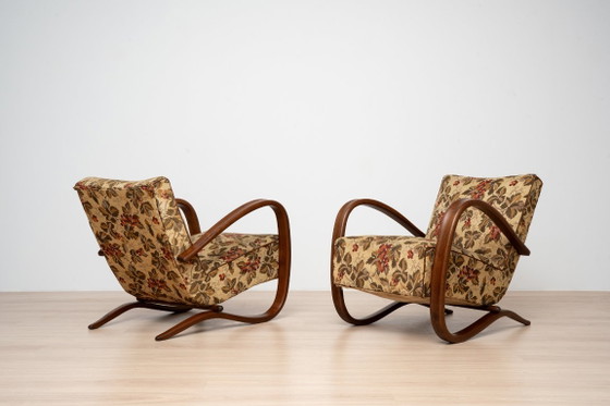 Paire de Fauteuils Art Déco H269 par Jindřich Halabala, Tchécoslovaquie, années 1930 – Thonet, Wood (photo 5 of 17)