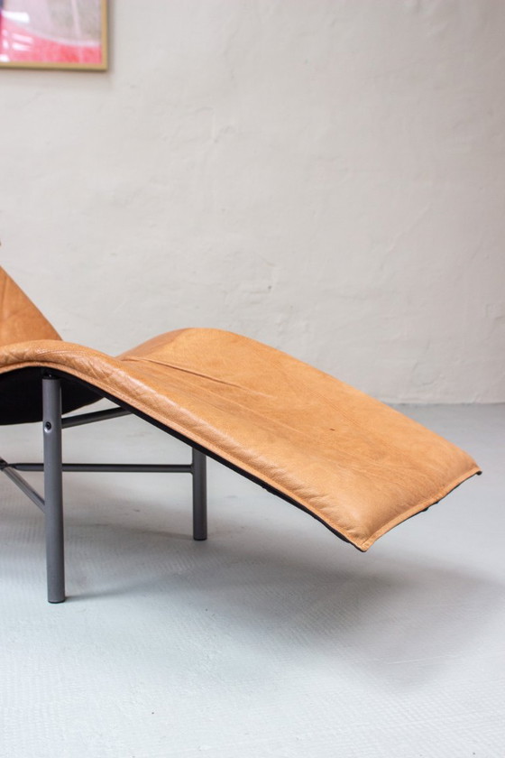 Image 1 of Poltrona lounge IKEA Skye vintage in pelle anni '90