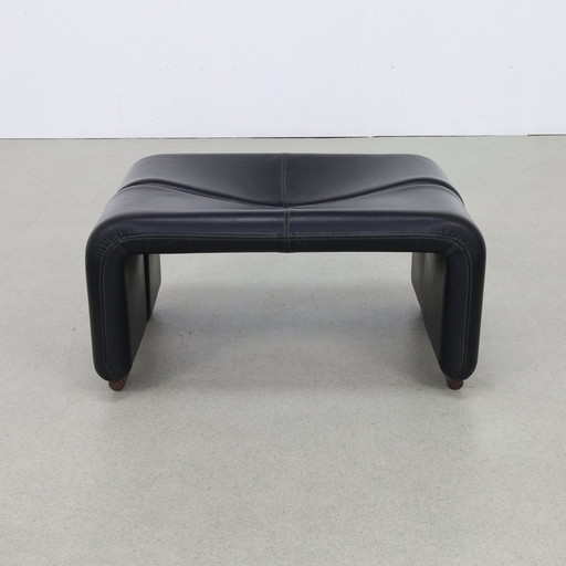 Footstool / Footstool Leather Italy Design 1960s