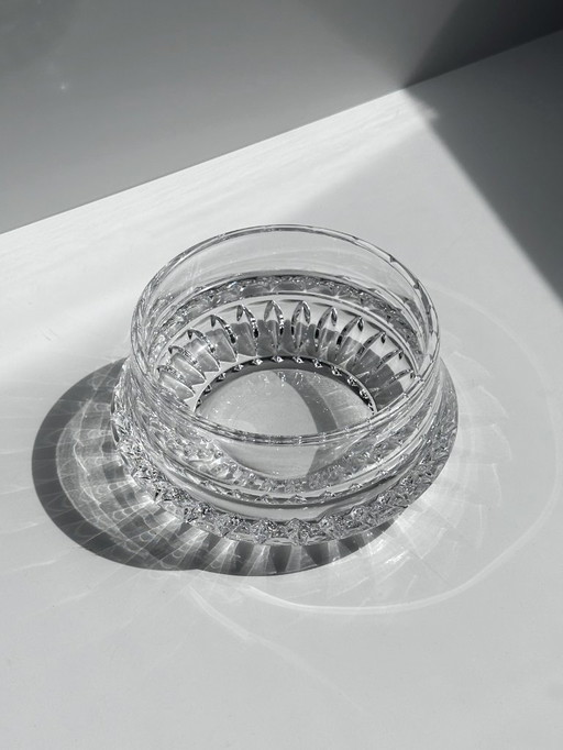 Ciotola di cristallo vintage / Vide Poche Mid Century 60s 70s Brutalist Bonbonniere