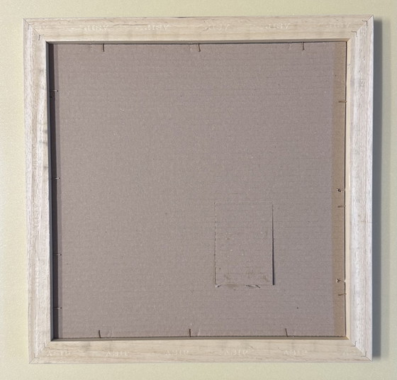 Ugo Nespolo, 40x40cm, Soup-er Vision Pop, serigrafía enmarcada. – Litografías y grabados, Paper, Wood (photo 6 of 7)