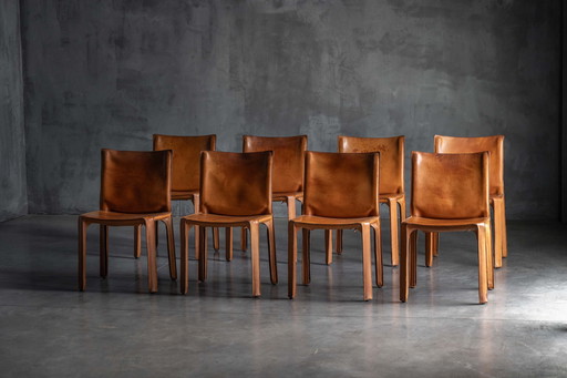 Cab 412 Chairs by Mario Bellini for Cassina, Italy, 1970s