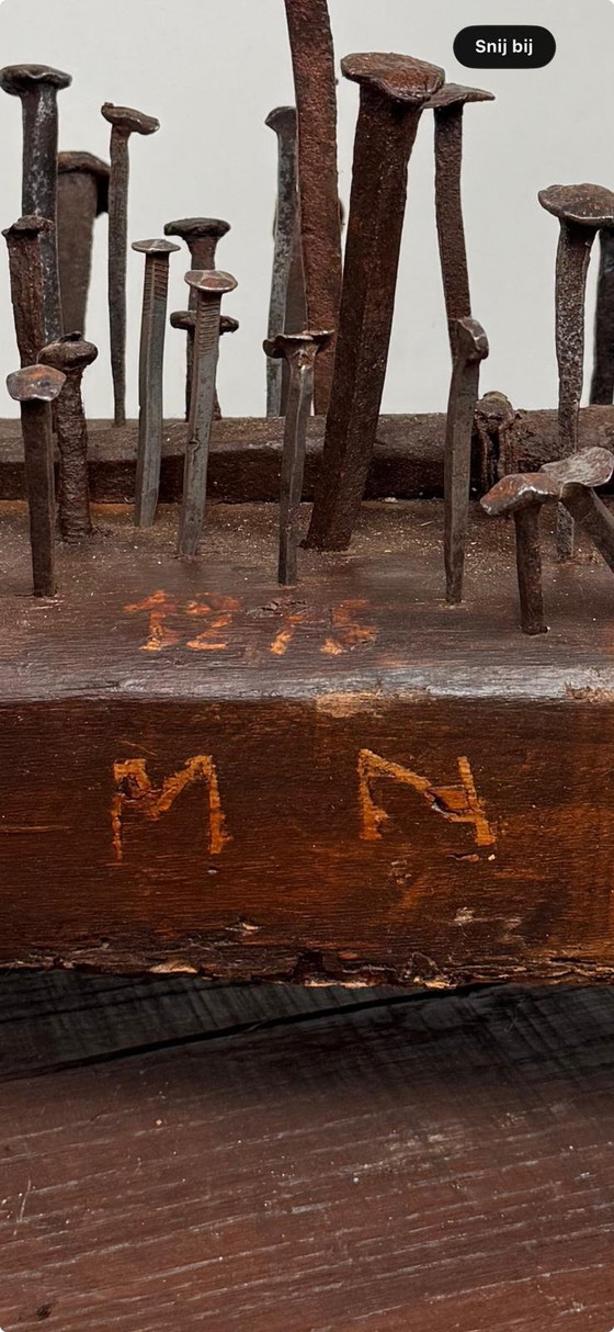 Arte Povera Decorative Object – Iron, Wood (photo 6 of 6)