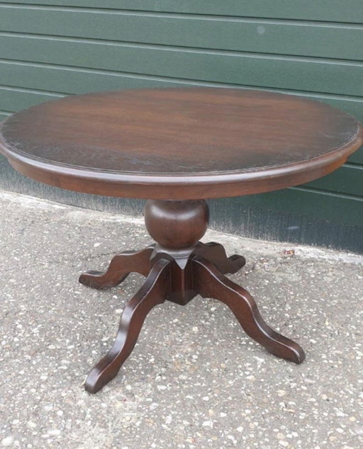 Klassiek antique eiken eetkamer tafel