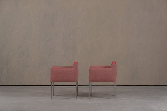Image 1 of Sedie Ligne Roset in tessuto rosa, Francia, anni 2000, set da 2