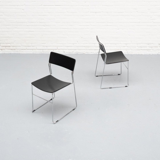 Image 1 of Minimalistische Sultana Stühle Arrben Italien Satz von 2