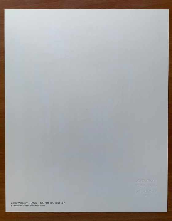 Image 1 of Victor Vasarely - Tirage Op Art "Iaca" (1973) - Editions du Griffon