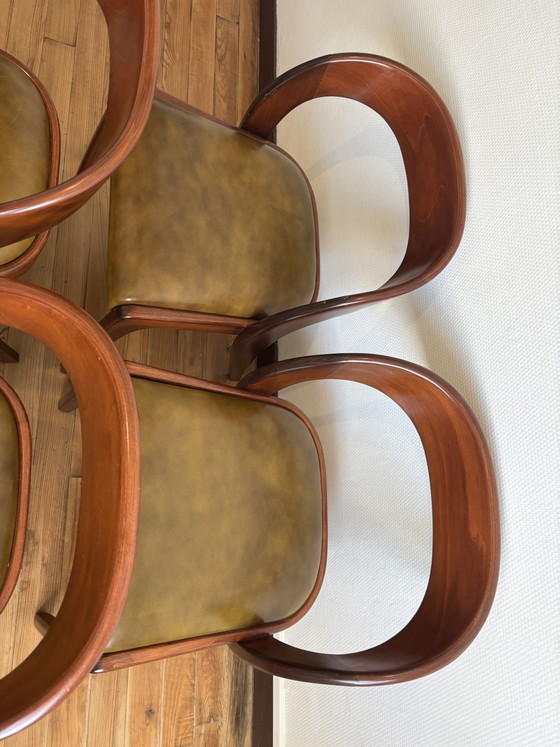 Chaises Baumann Modèle Gondole – Chaises de salle à manger, Wood, Skai (photo 6 of 11)