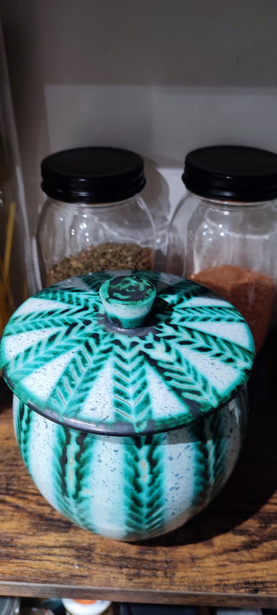 Image 1 of Gedeckter Topf Keramik Vallauris von Charles Voltz