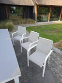 Tuin tafel en 8 stoelen
