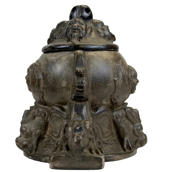 Antique Belgian Decorative Pot 1900/1920 Dragon Pot – Plant pot (photo 2 of 9)