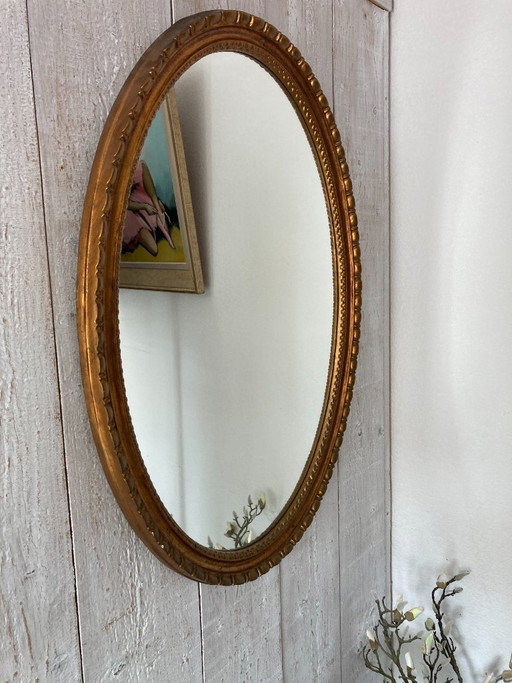 Miroir Ovale Ancien – spiegels, Glass, Wood