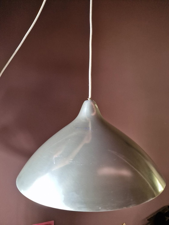 2 Lampade a sospensione Design Vintage Lisa Johansson-Pape – Stockman-orno, Silver (photo 3 of 10)
