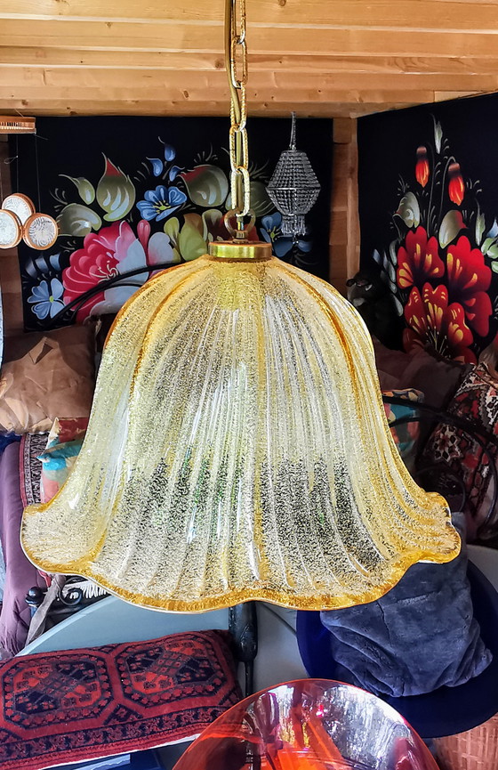 Image 1 of Firma Kaiser Leuchten, Regency lamp 1970s, ice glass