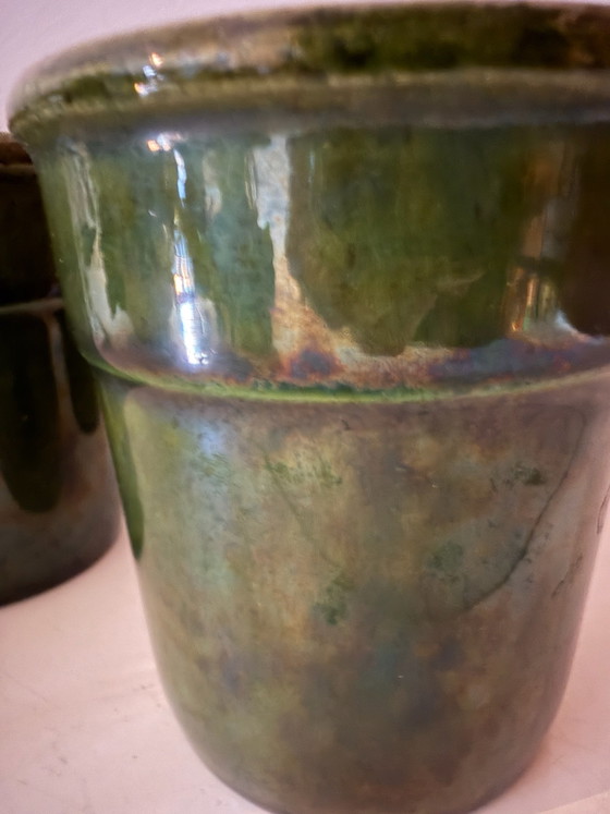 Lot de 3 tasses à café Mid Century, Vaisselle, Céramique, Vert (photo 4 sur 5)