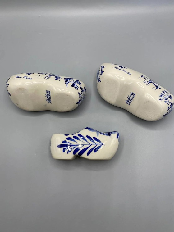3 Delfter Keramik-Clogs – Aschenbecher / Abtropfschalen – Amsterdam – 1960er-1980er Jahre – Geschirr, Ceramic (photo 3 of 5)