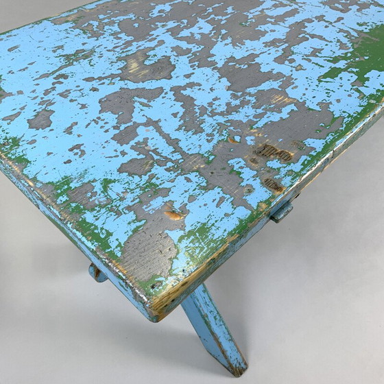 Image 1 of Vintage Solid All-wood Table with Original Patina, 1910s 