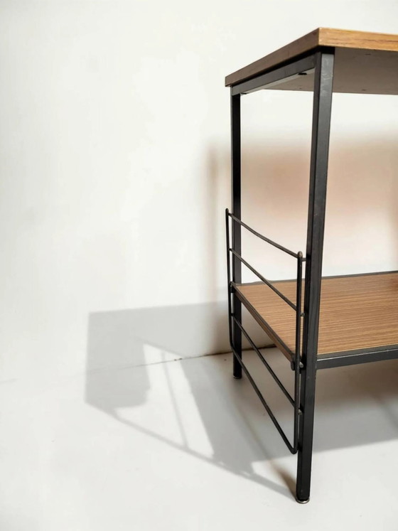 Table d'appoint années 60 – Tables d'appoint, Wood, Metal, Mid Century Modern (photo 7 of 10)