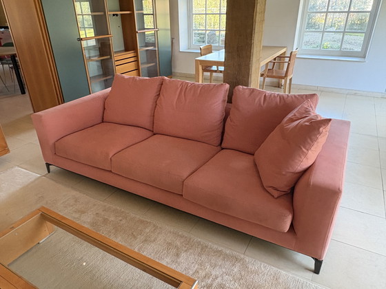 Image 1 of Divano Minotti rosa salmone