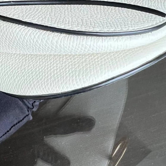 Image 1 of *CON CINTURINO, CAVIALE* DIOR SADDLE SMALL 21CM CAVIALE BIANCO GHW