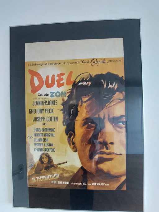 Affiche originale du film Duel au soleil 1946/1947