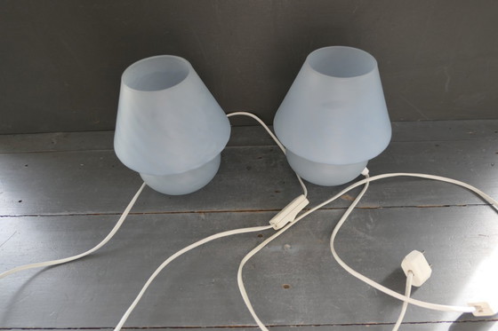 Image 1 of Lampade a fungo in vetro vintage Vianne