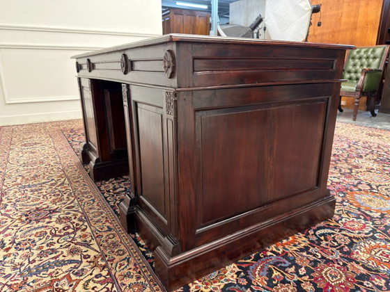 Scrivania Chesterfield inglese classica – Scrivanie, Leather, Wood (photo 8 of 17)