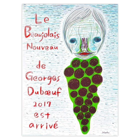 Image 1 of COLLECTIF - BEAUJOLAIS DUBOEUF Izumi Kato Poster 2017