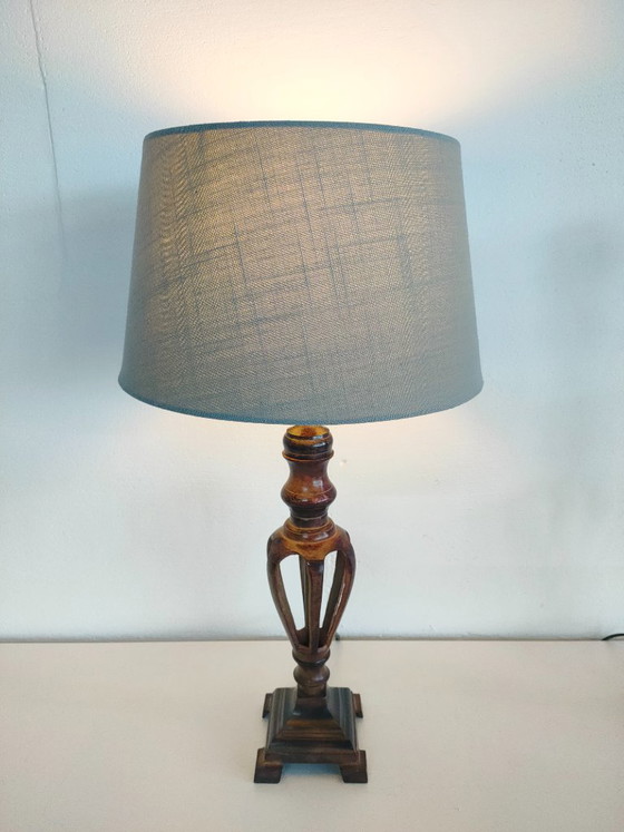 Set of 2 Luxury (Neo) Classic Victorian Revival Column Lamps with Openwork Cage Effect – Warm Bronze/Metal (photo 15 of 16)