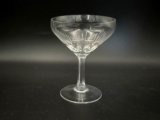 6 x verres à liqueur Allemagne de l'Ouest Cristal années 60