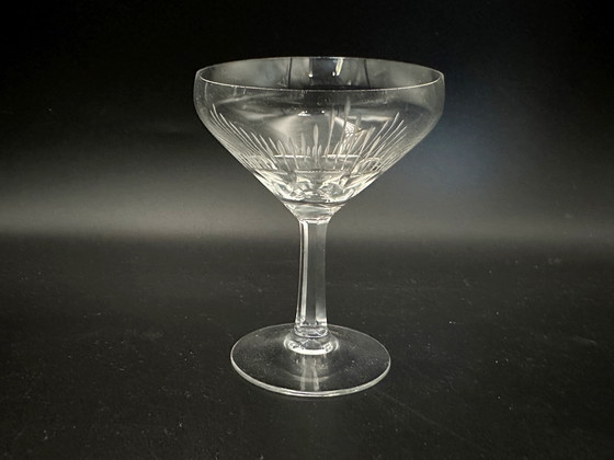 Image 1 of 6 x West Germany Likeurglazen Kristal 60s