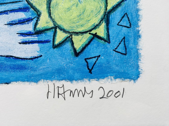 Image 1 of Hannes Kuiper - Colorful Screen Print - With Frame