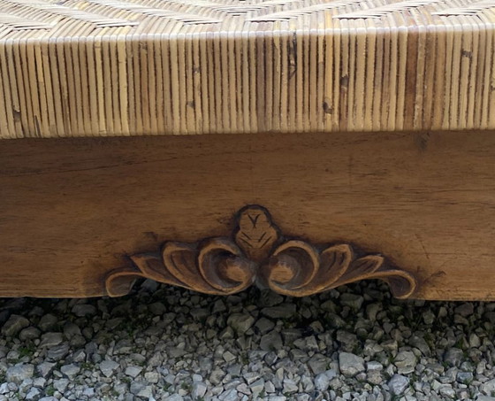 Image 1 of Paar koloniale Art Deco-fauteuils in rotan en teak