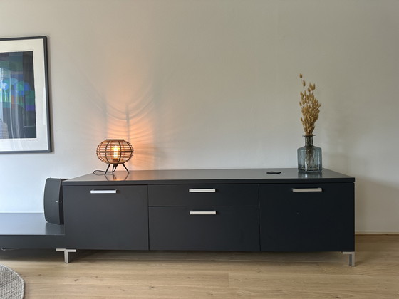 Poliform Sintesi Design Credenza / Mobile TV – Carlo Colombo – Credenze, Aluminium, Wood (photo 3 of 7)