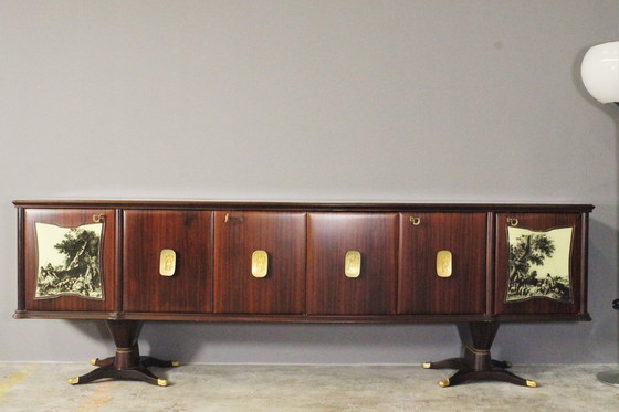 Image 1 of Exceptional Complete Vintage Dining Set - Fratelli Rigamonti Desio (Milan), 1940