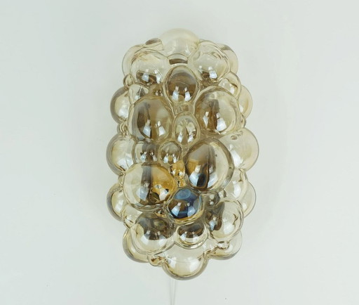 Helena Tynell Wandleuchte aus Limburg-Bernsteinglas, 1960er Jahre, Mitte des Jahrhunderts