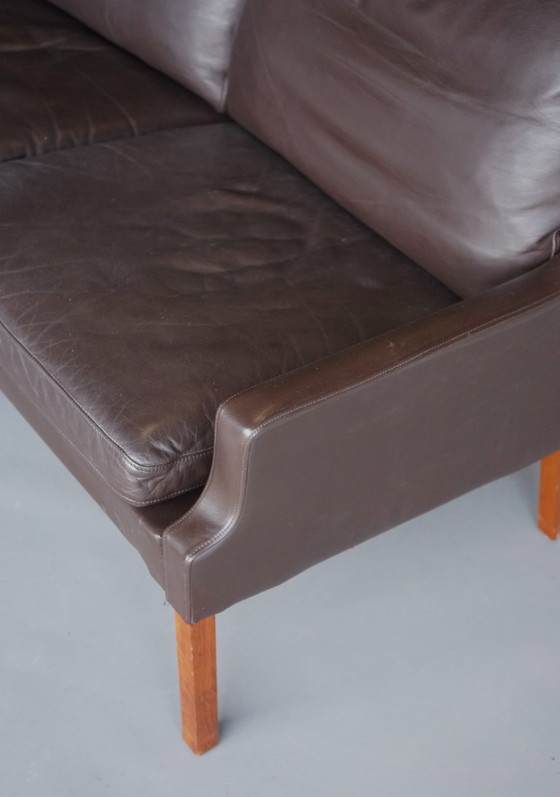 Image 1 of Sofá danés de dos plazas de cuero de Georg Thams, Dinamarca, década de 1960