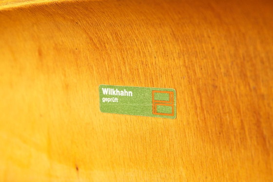 Image 1 of Ensemble de 6 chaises empilables Wilkhahn - Bois de hêtre - Allemagne 1970 - Sièges Vintage