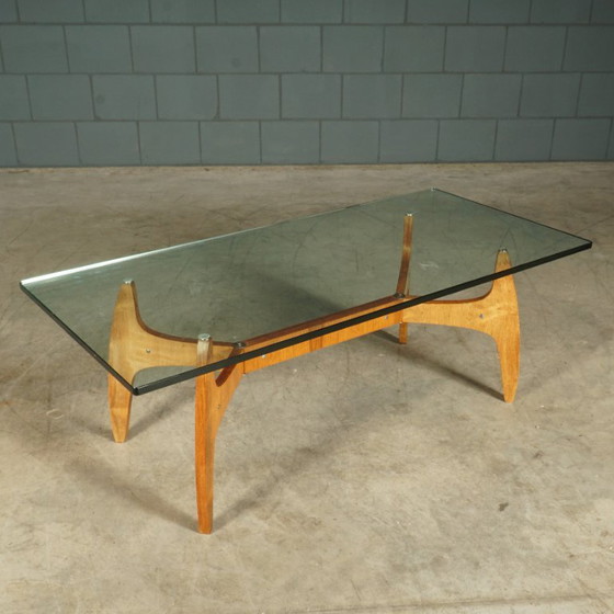 Table basse style années 60 – Bois et verre – Tables basses, Glass, Wood (photo 5 of 16)