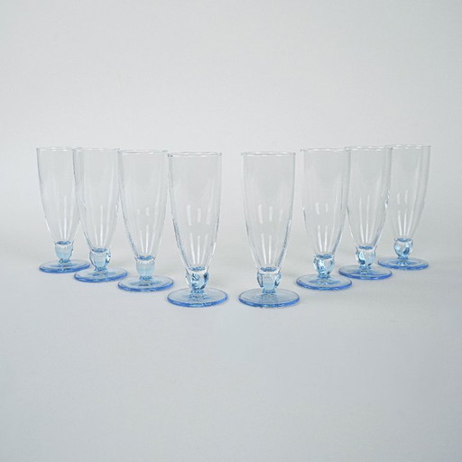 Set di bicchieri da champagne, design italiano, anni '80, produzione: Italia