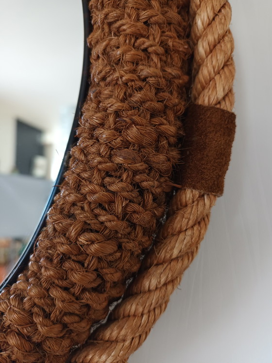 Image 1 of Specchio in corda vintage Audoux Minet